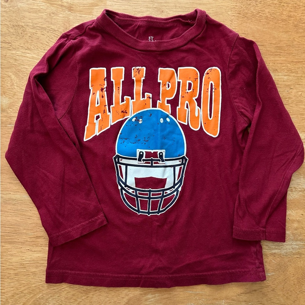 Children’s Place Long Sleeve Tee with Sporty Graphic Boys Size 3T